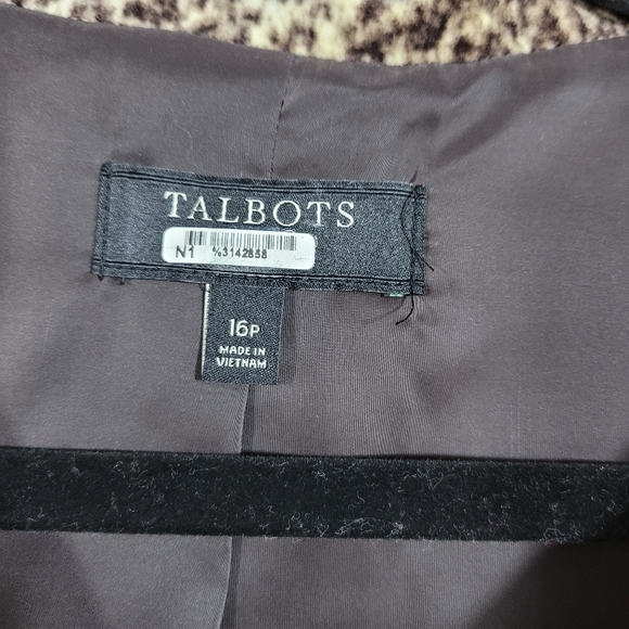 Talbots Leopard Print kelli swing coat 16P - Picture 7 of 8